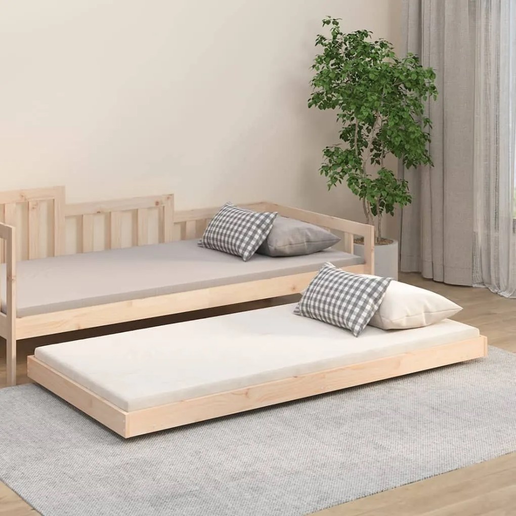 vidaXL Cama sem colchão 90x190 cm madeira de pinho maciça