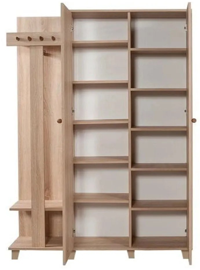 Cabide Garmanto – Carvalho Sonoma – 135 cm x 194 cm x 36 cm