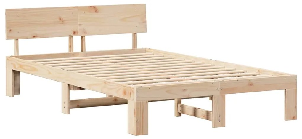 Estrado de cama com Cabeceira 120x200 cm Madeira de Pinho