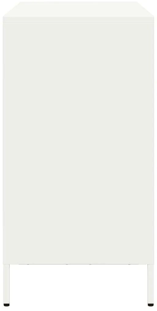 Aparador 101,5x39x73,5 cm aço laminado a frio branco