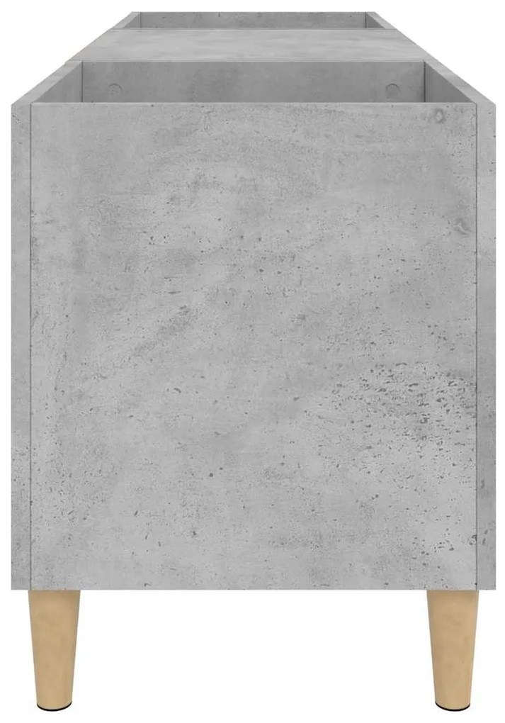 Armário p/ discos 121x38x48 cm derivados madeira cinza-cimento