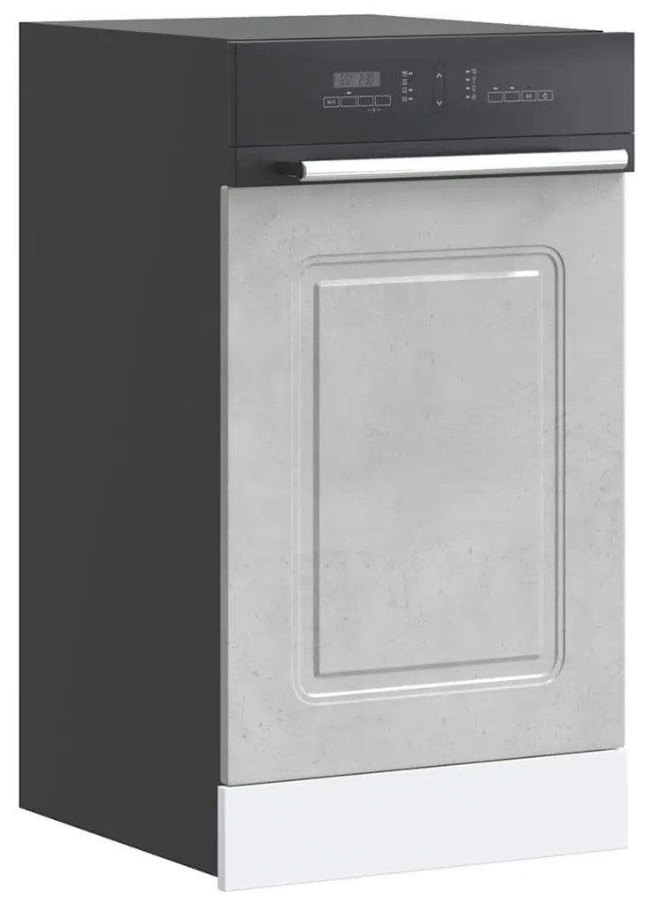 Painel máquina lavar louça Kalmar 45x1,5x67 cm cinza cimento