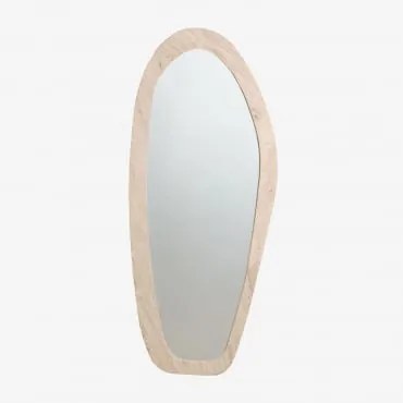 Espelho De Parede Irregular Em Pedra Natural Urkiz Travertino & 70 X 165 Cm - Sklum