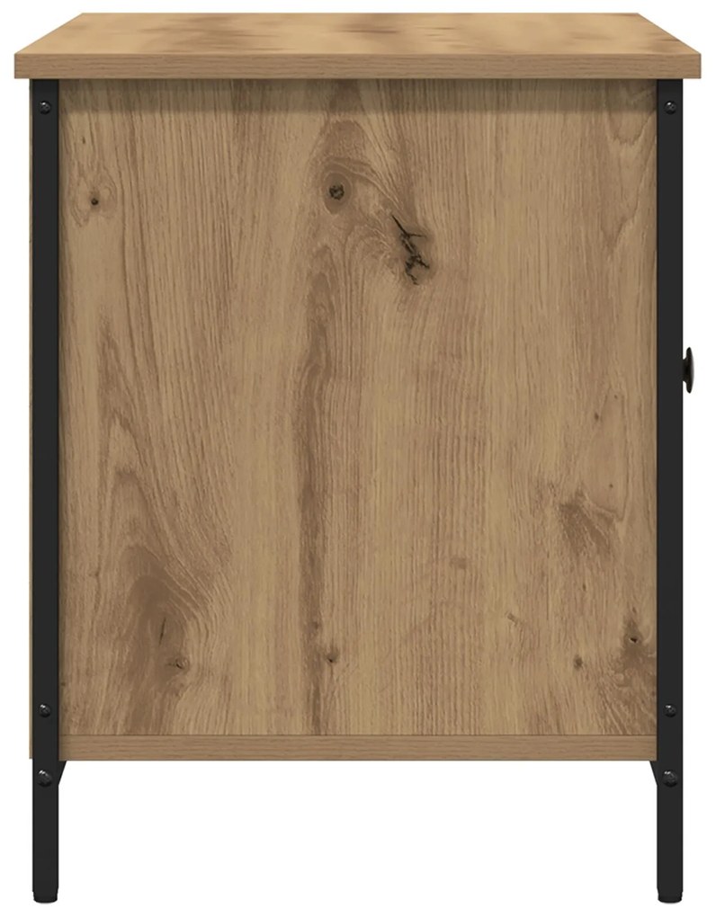 Casa de TV vidaXL Caramelo 80x40x50 cm Madeira engenheirada e Aço