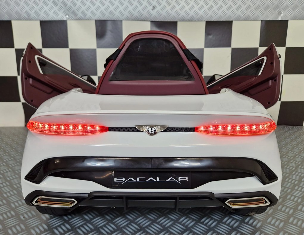 Carro eletrico bateria crianças Bentley Bacalar 12V Branco