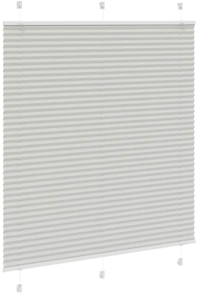 Plissado Cego Cinzento Luz 120x150 cm Largura Tecido 119,4cm