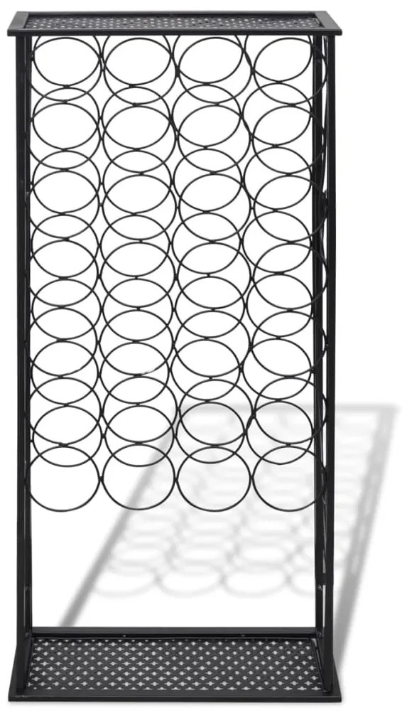 Garrafeira de metal, suporte para 28 garrafas de vinho