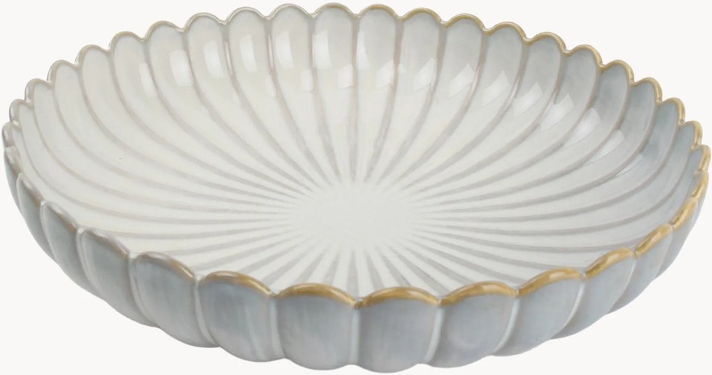 Pratos de massa em porcelana Lotus, conjunto de 4