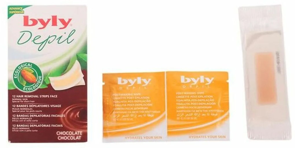 Bandas Depilatórias Faciais Byly Depil (12 Unidades)