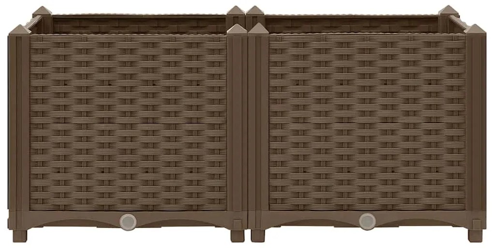 Canteiro elevado 80x40x38 cm polipropileno