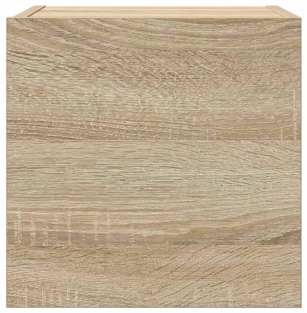 Móveis de TV de parede 2 pcs 30,5x30x30 cm carvalho sonoma