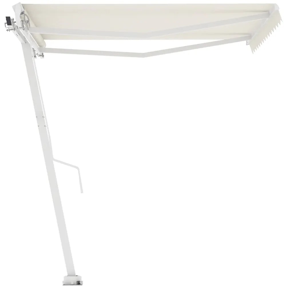 Toldo retrátil manual independente 300x250 cm cor creme