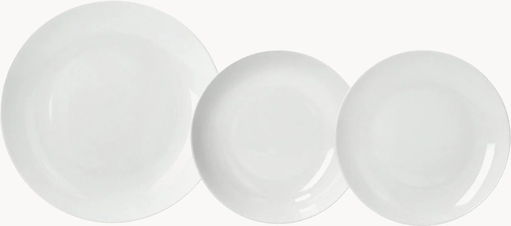 Conjunto de loiça em porcelana Metropolis, 6 pessoas, conjunto de 18