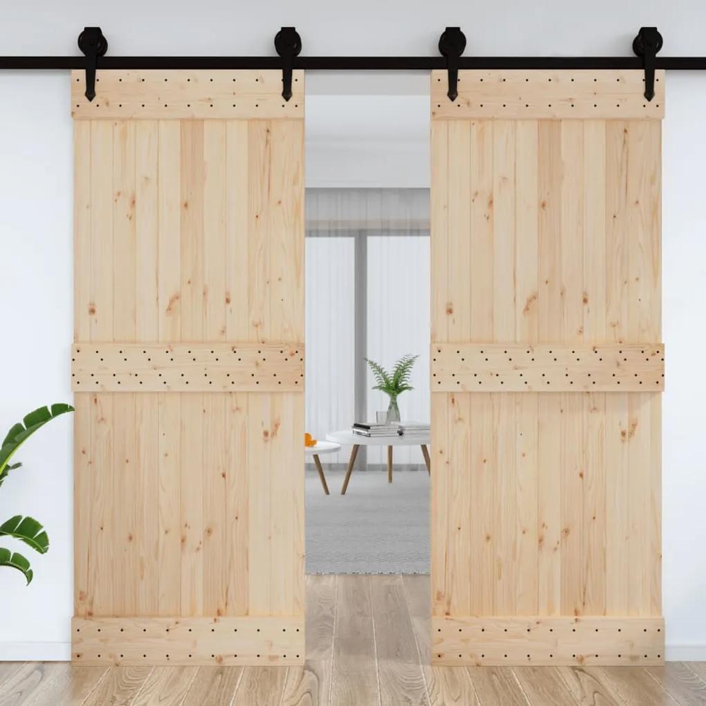 Porta NARVIK 90x210 cm madeira de pinho maciça
