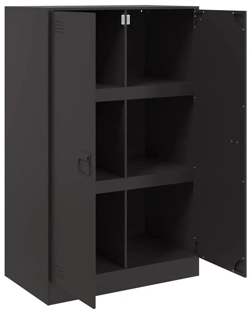 Aparador 67x39x107 cm aço preto