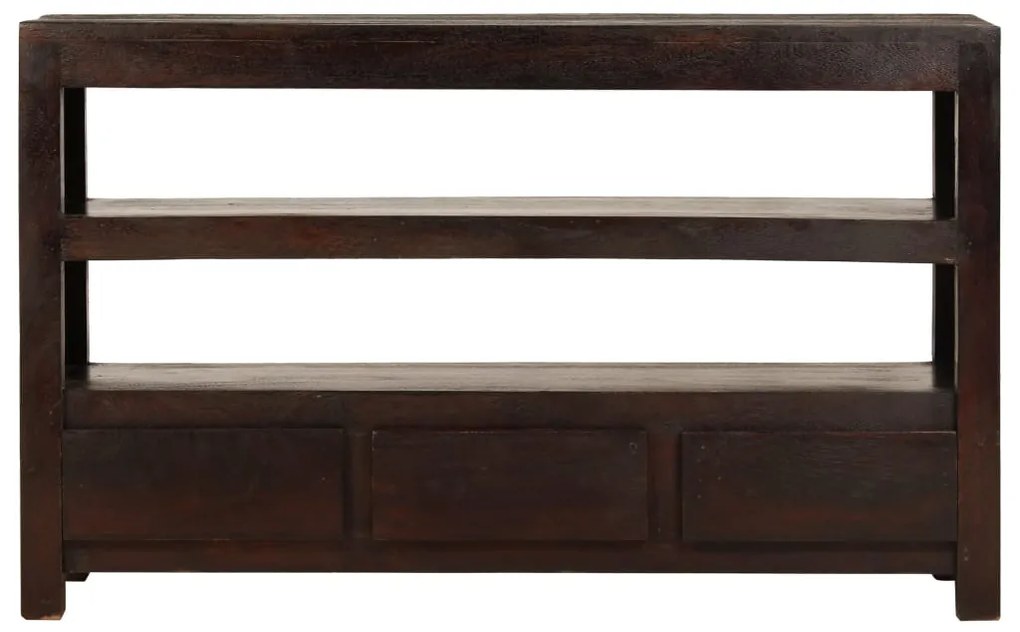 Móvel TV madeira de acácia maciça 90x30x55 cm castanho escuro