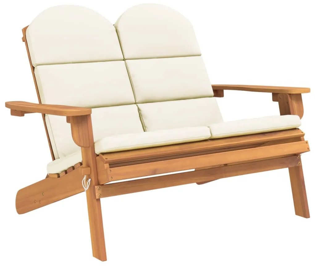 3 pcs conjunto lounge de jardim Adirondack acácia maciça