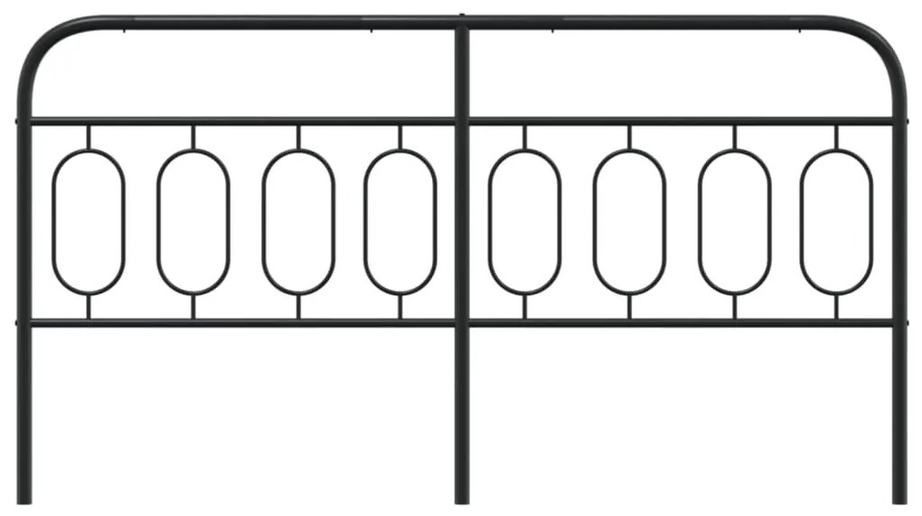 Cabeceira de cama 193 cm metal preto