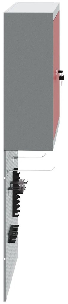 Conjunto de Armário e Painel de Ferramentas de 3 Peças VidaXL Montado