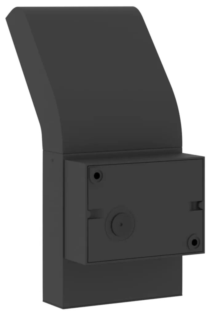 Candeeiro parede LED exterior c/ sensor alumínio fundido preto
