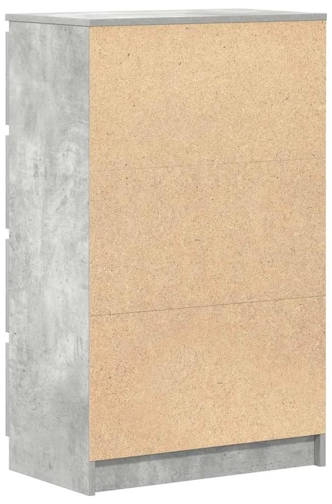 Aparador 60x35x98,5 cm madeira processada cinza cimento