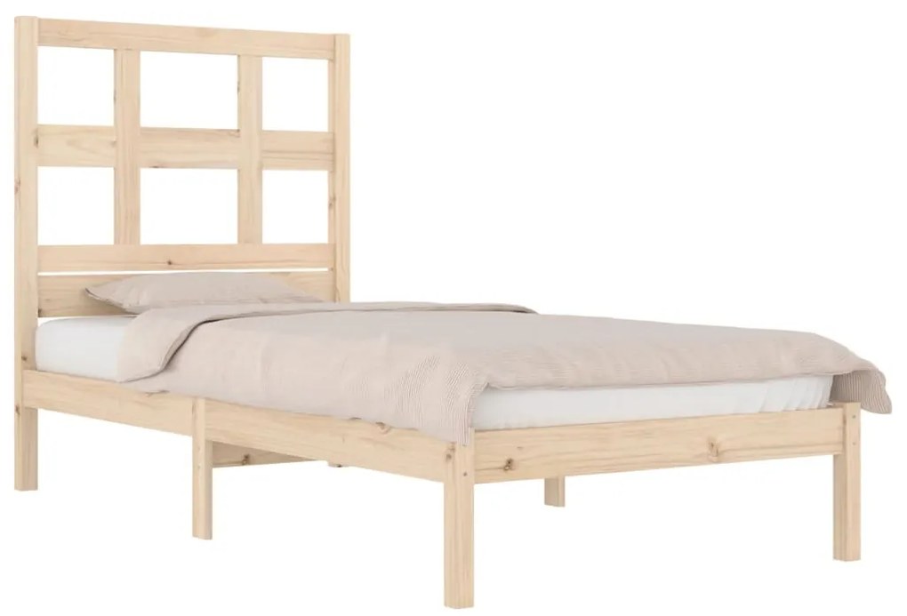 Cama sem colchão 90x200 cm madeira de pinho maciça