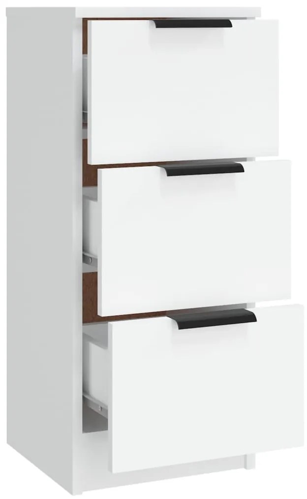 Aparadores 3 pcs madeira processada branco