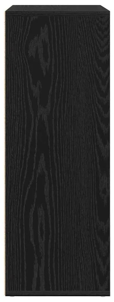 Sideboard vidaXL Madeira de Carvalho Preto 60x31x84 cm