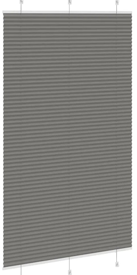 Antracite Plissada Cega 115x200 cm Largura Tecido 114,4 cm