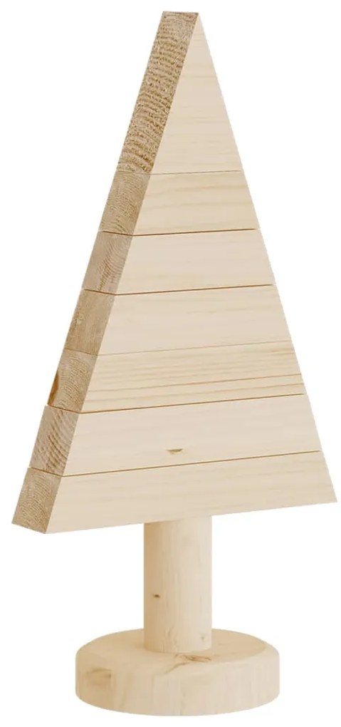 Árvores de Natal decorativas 2pcs 30 cm madeira de pinho maciça