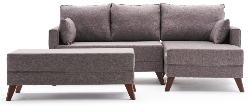 Sofá-Cama de Canto Bella – Castanho – 205 x 85 x 81 cm