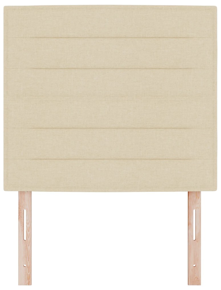 Cabeceira Design Linhas Creme 90 cm Tecido