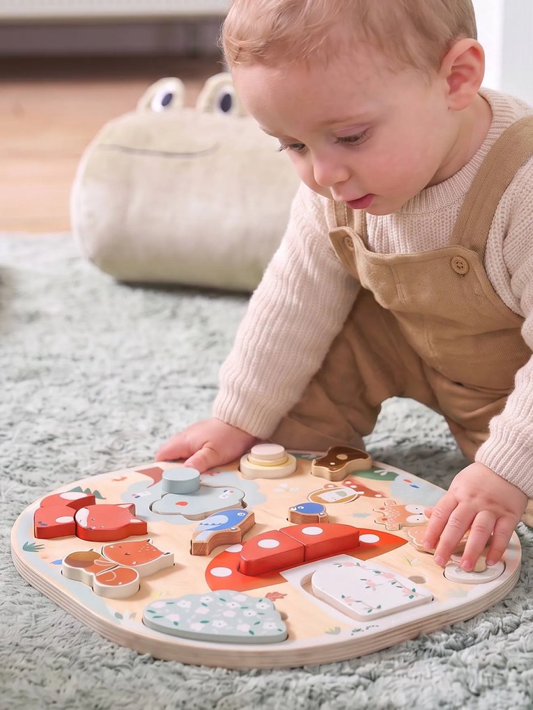 Quadro de atividades multi-puzzles HAPPY FOREST em madeira FSC® madeira