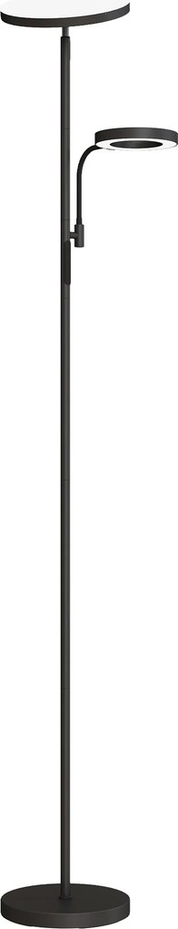 HOMCOM Candeeiro LED 42W dimável 2700K-6500K 4 cores variação contínua, 4 modos de cena, comando remoto e controlo tátil | Aosom Portugal