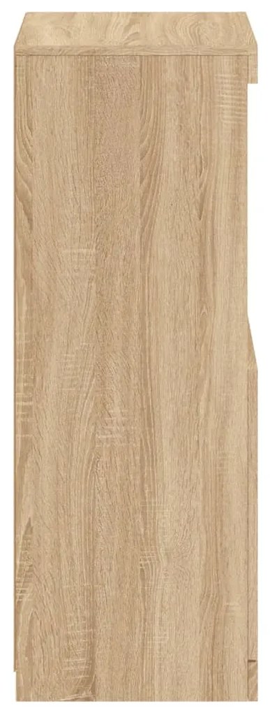 Aparador com luzes LED 41x37x100 cm carvalho sonoma