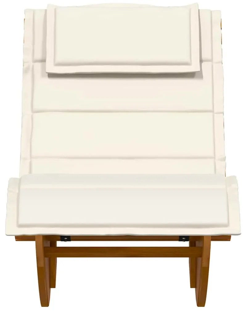Espreguiçadeiras Baloiço com Almofadas 2 pcs Madeira Maciça de Acácia