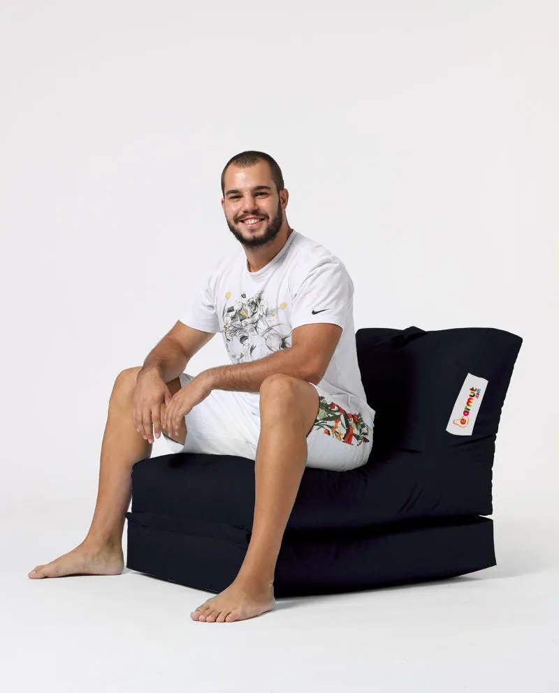 Pufe de Jardim Siesta Sofa Bed – Preto – 55x40x180 cm | Tribo Home