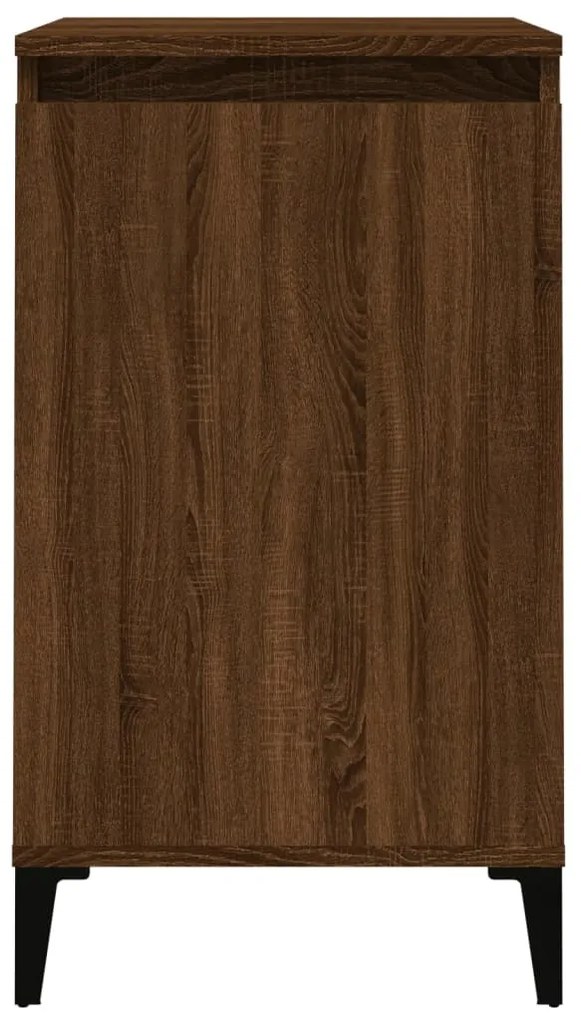 Mesa cabeceira 40x35x70 cm derivados madeira carvalho castanho
