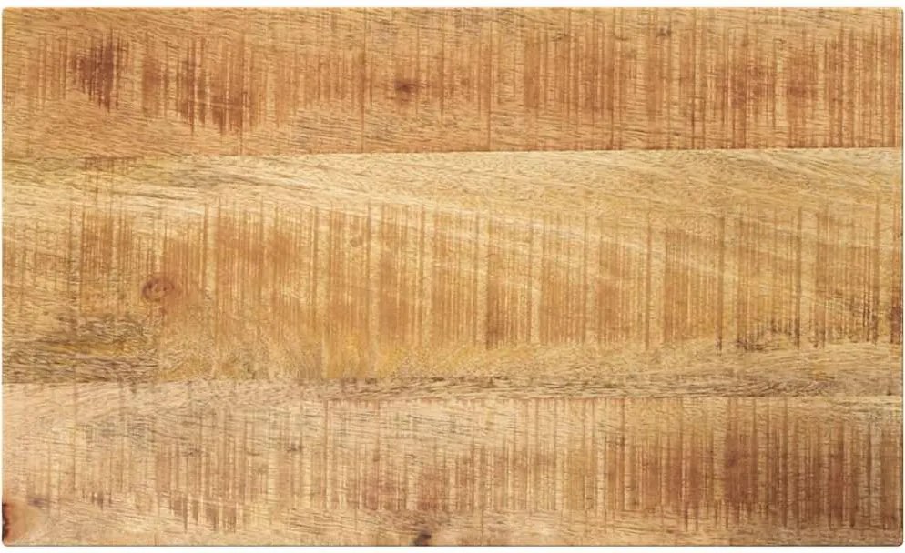 vidaXL Tampo de mesa retangular 60x20x2,5 cm mangueira áspera maciça