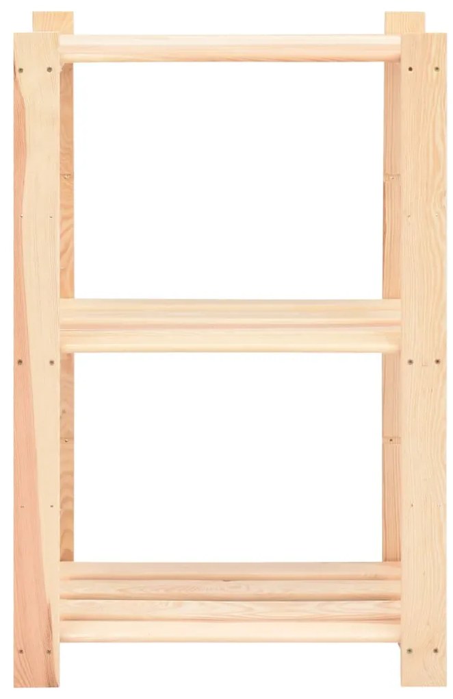 10 unidades arrumação 3 prateleiras 60x38x90cm pinho 150 kg