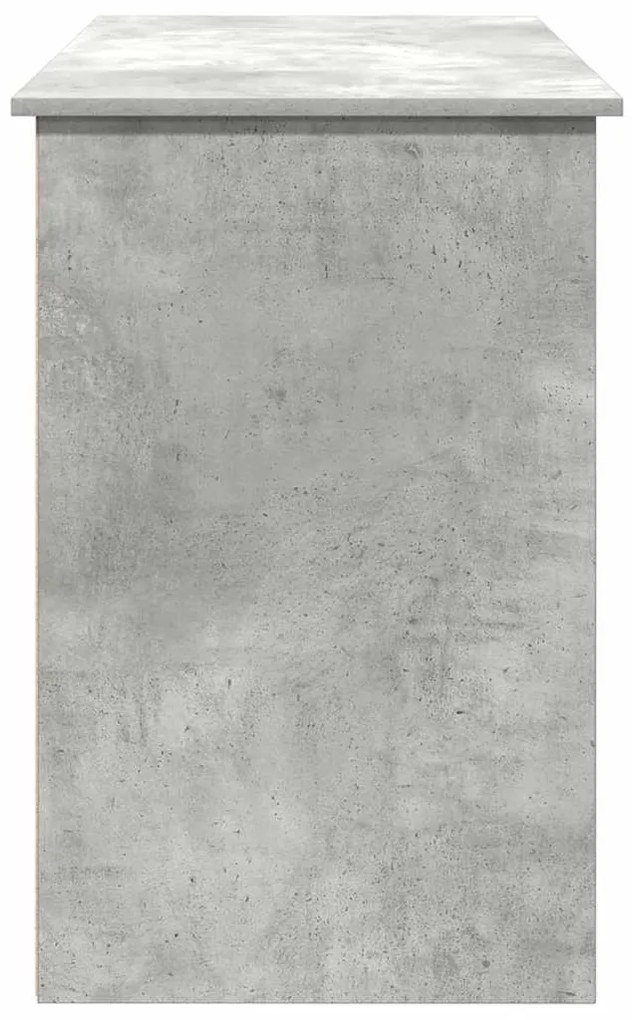 Secretária 102x50x75 cm derivados de madeira cinzento cimento