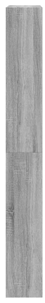 Sapateira c/ 4 gavetas articuladas 80x21x163,5 cm cinza sonoma