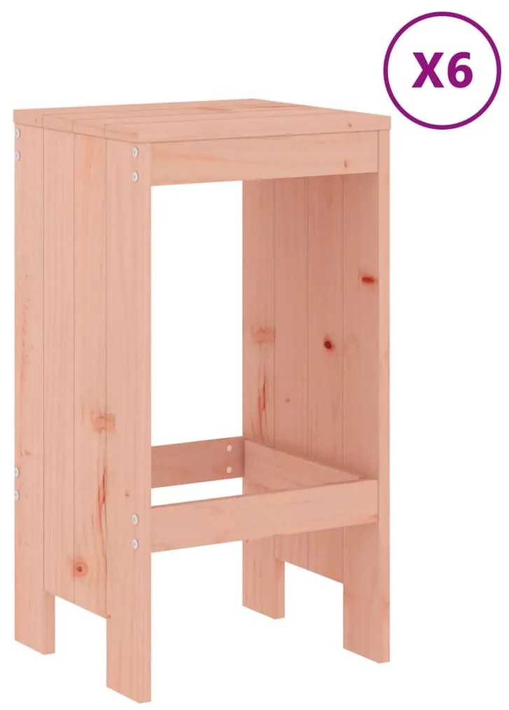 7 pcs conjunto de bar para jardim madeira de douglas maciça
