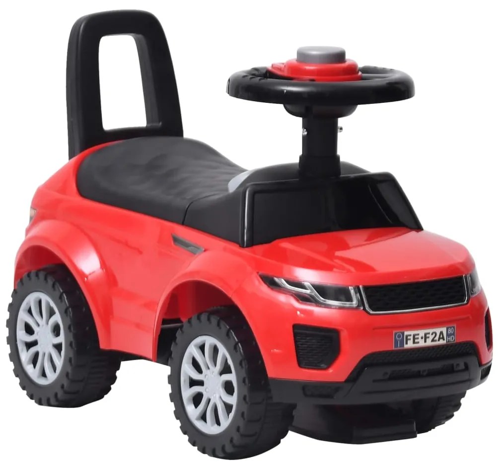 80336 vidaXL Carrinho de passeio/andador vermelho