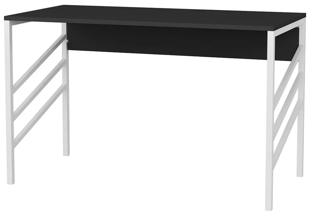 Secretária de Estudo Josephine - Branco Antracite - 120x60x74,8 cm