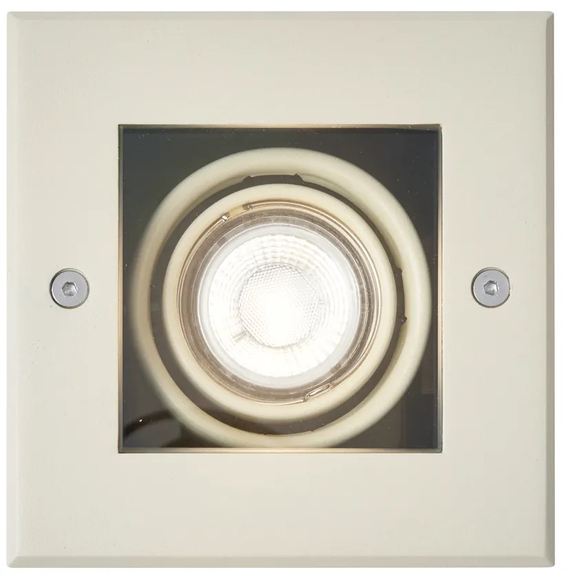 Foco de chão moderno bege-cinza GU10 50mm giratório e inclinável IP65 - Oneon Moderno