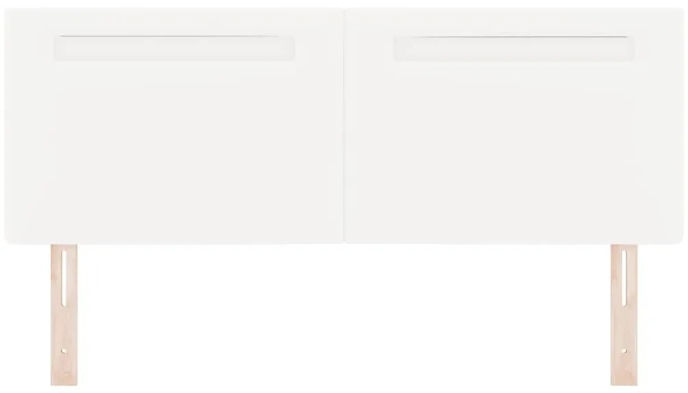 Cabeceira vidaXL Design Simples Branco Puro 140 cm em Couro Sintético