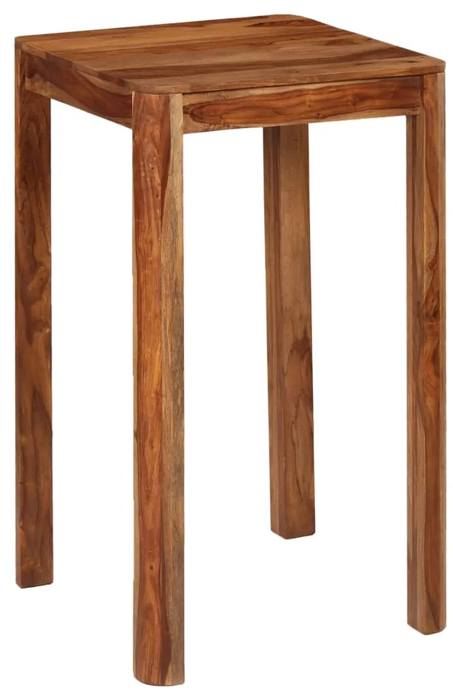 vidaXL Mesa de bar em madeira de acácia maciça 60x60x107 cm