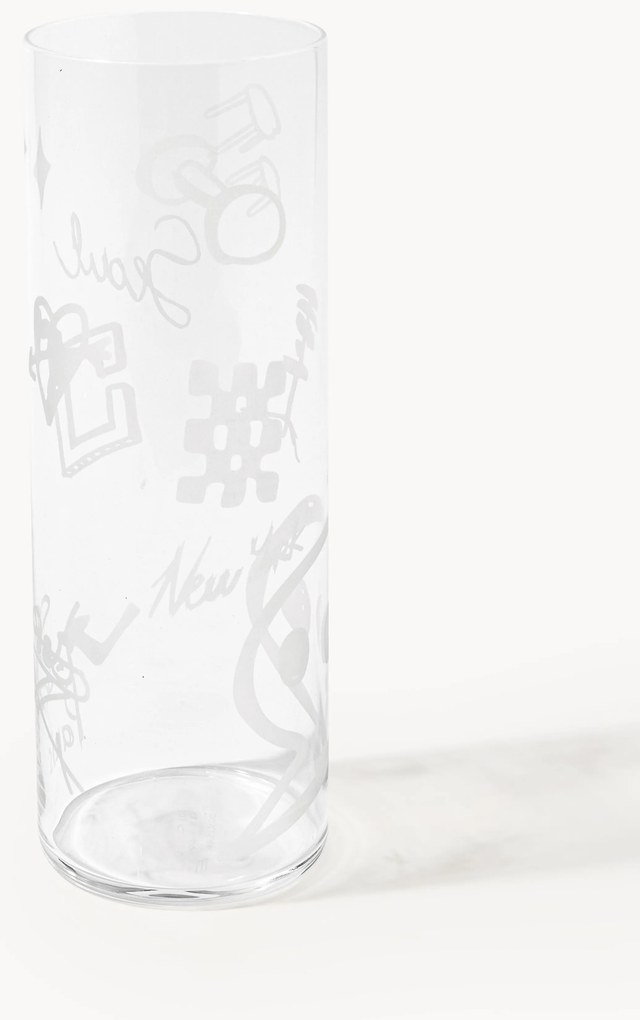 Westwing Crosby Studios, Jarra artesanal Cristal, Alt 28 cm