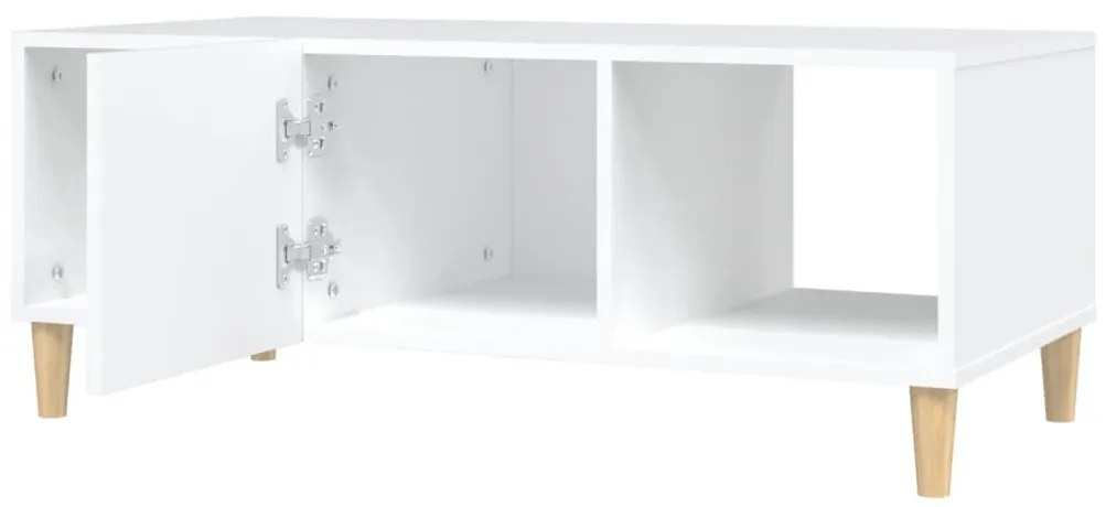 Mesa de centro 102x50x40 cm madeira processada branco